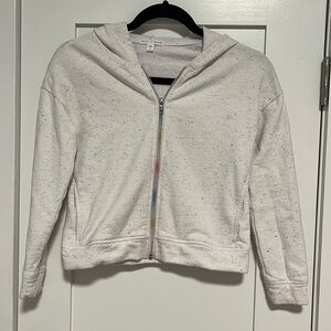 ROCKETS OF AWESOME neon rainbow hoodie size 8